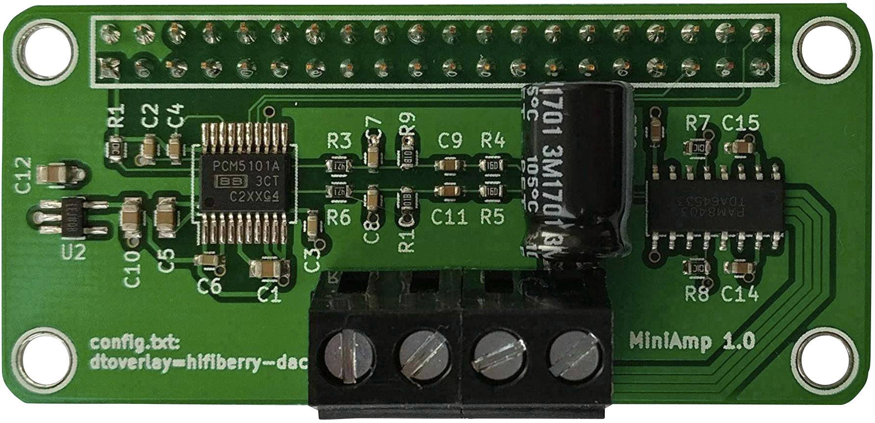 HiFiBerry Mini AMP HiFiBerry sound card Compatible with (development kits): Raspberry Pi® Zero