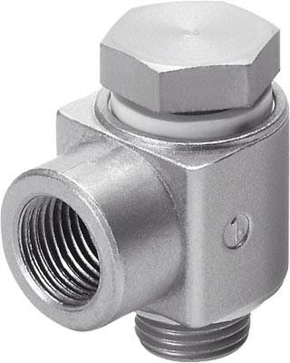 Metallic T-piece with internal and external threads, used for pipe or hose connections in hydraulic and pneumatic systems.