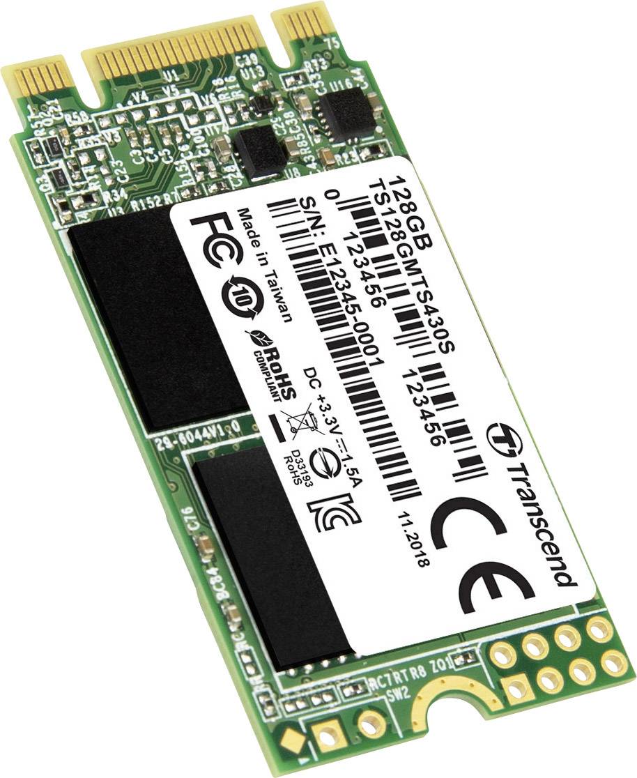 Transcend 430S 128 GB SATA M.2 internal SSD 2242 M.2 SATA 6 Gbps Retail TS128GMTS430S