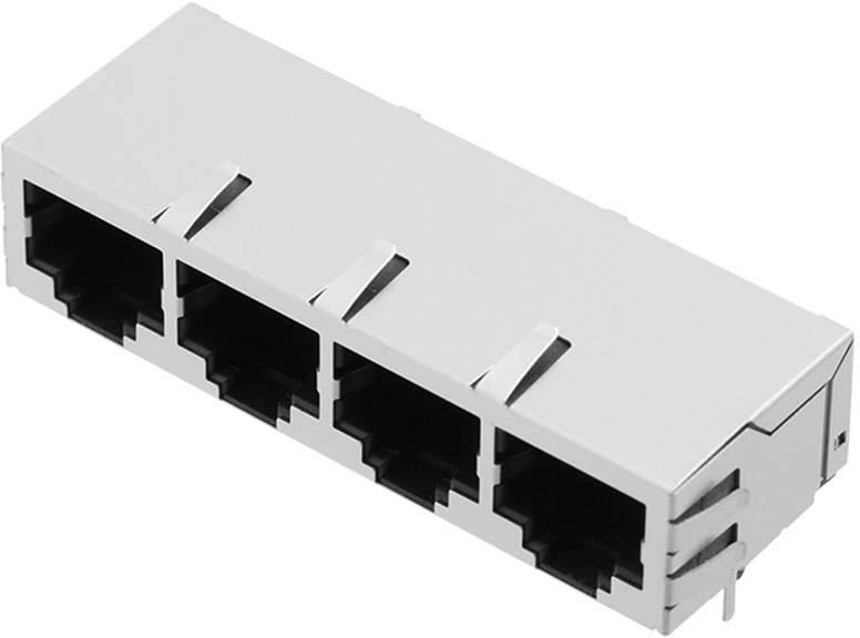 encitech RJJS-88-442-E9H-002 RJ45 plug connector 3259-0010-06 Socket, horizontal mount No. of pins (RJ) 8P8C Metal 1 pc(s)