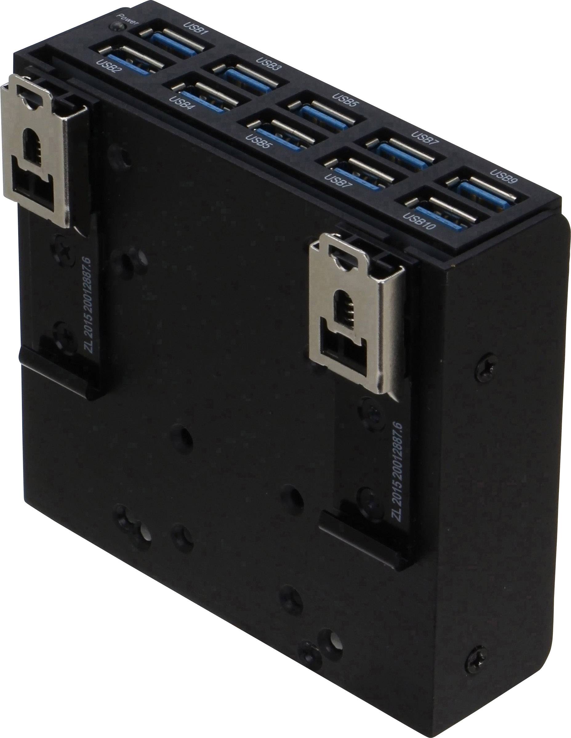 Renkforce DIN-rail bracket Compatible with (development kits): Raspberry Pi®, Arduino, Banana Pi DIN rail mounted Black