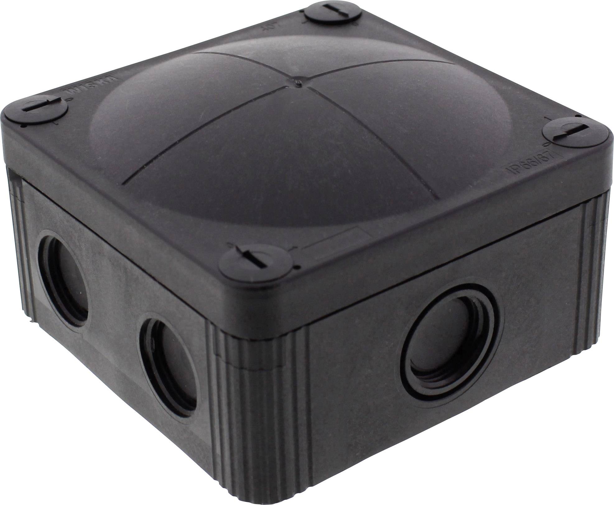 Wiska 10105602 Junction box (L x W x H) 95 x 95 x 60 mm Black (RAL 9005) IP66/IP67 1 pc(s)