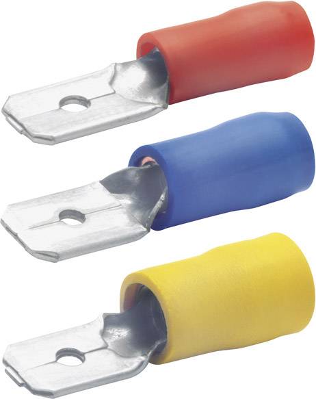 Klauke 8201B Blade terminal Connector width: 2.80 mm Connector thickness: 0.80 mm Partially insulated Red