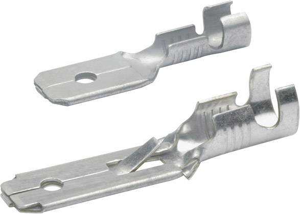 Klauke 2250 Blade terminal Connector width: 6.30 mm Connector thickness: 0.80 mm Not insulated Brass