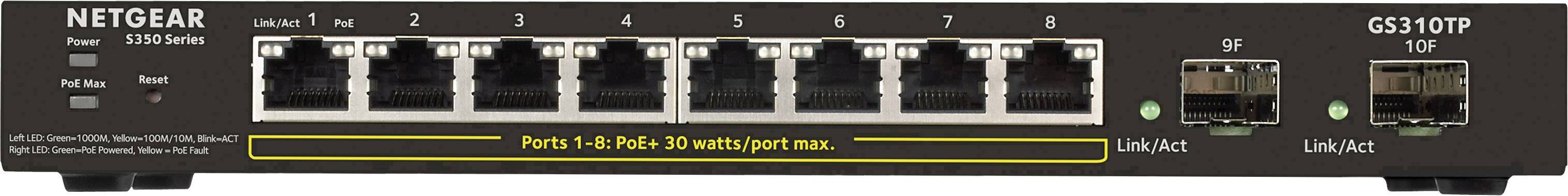 NETGEAR GS310TP-100EUS Network switch 8 ports PoE