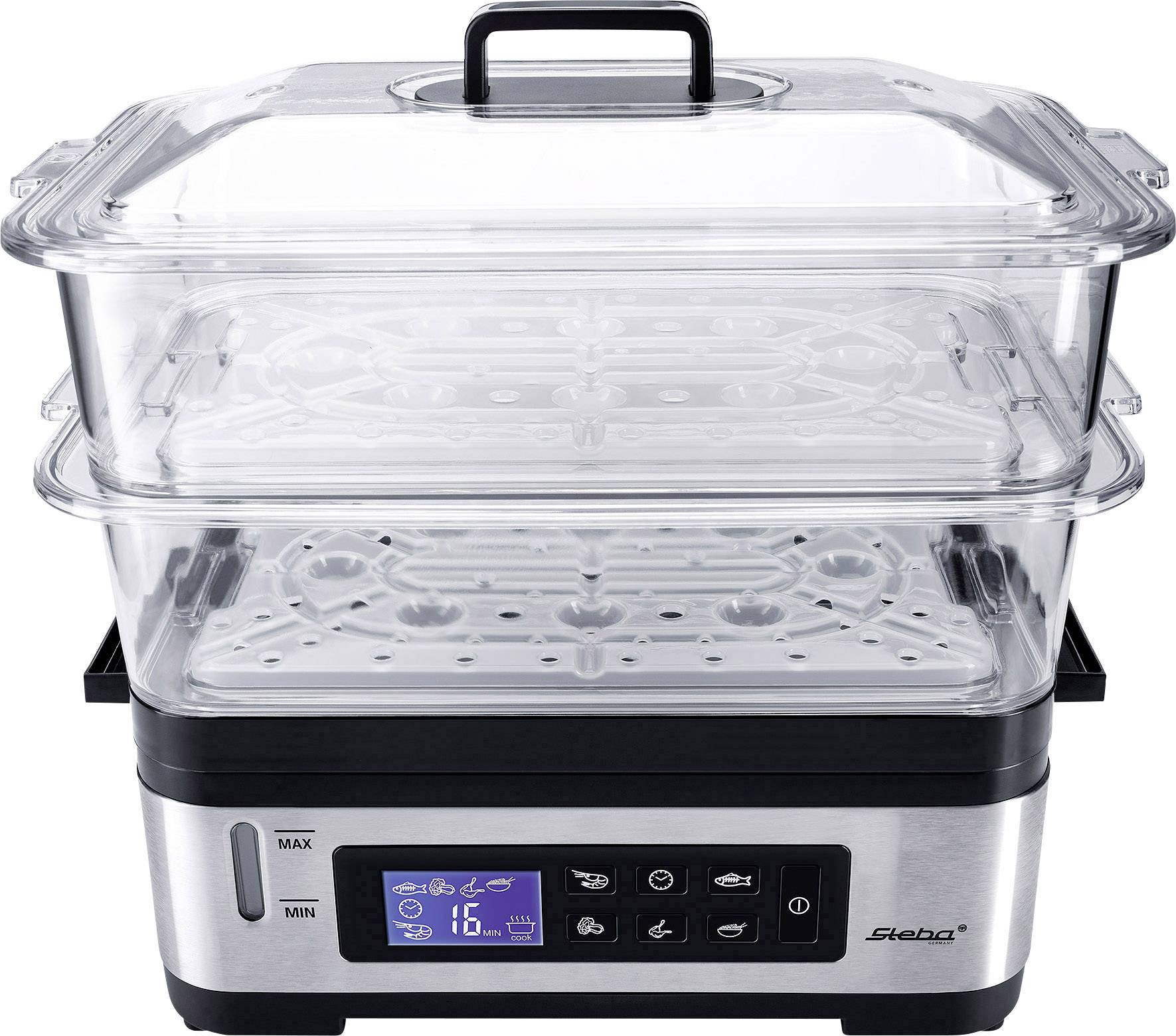 Steba DG 2 Steam cooker Rice cooker function Steel