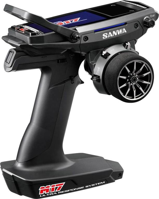 SANWA M17 Pistol grip RC 2,4 GHz No. of channels: 4 Incl. receiver