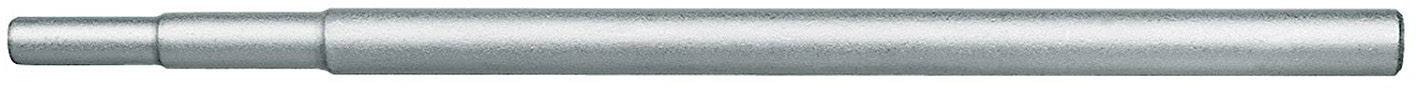 A cylindrical, metallic component with multiple stepped sections of varying diameters, smooth and silvery.