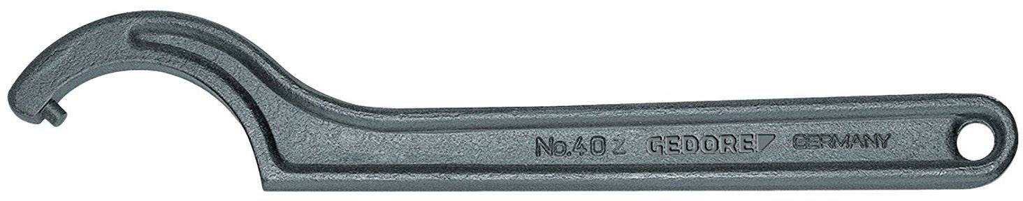 Metal hook spanner with the inscription 'RETCOBERG GERMANY No. 40', used for tightening or loosening nuts or bolts.