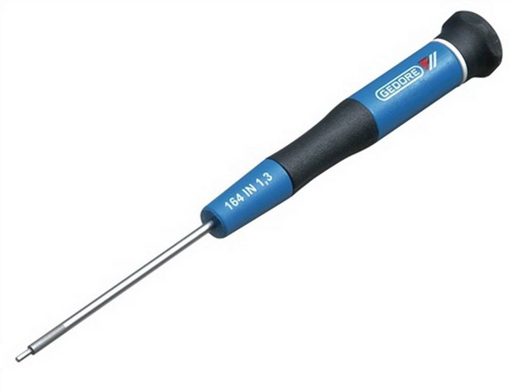 A blue precision screwdriver with a black handle, suitable for delicate work or small screws, marked with '1.3'.