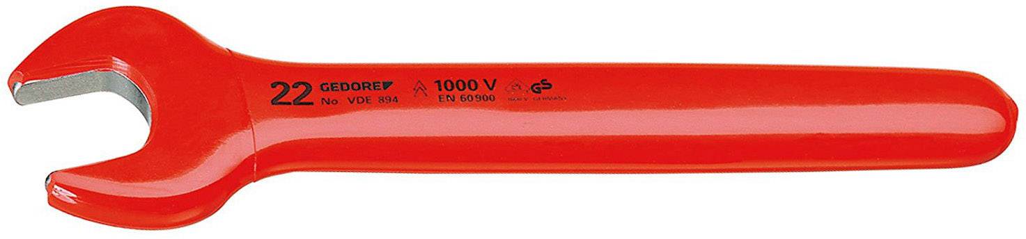 Gedore 6573280 VDE 894 22 Single-ended open ring spanner Spanner size (metric) 22 mm