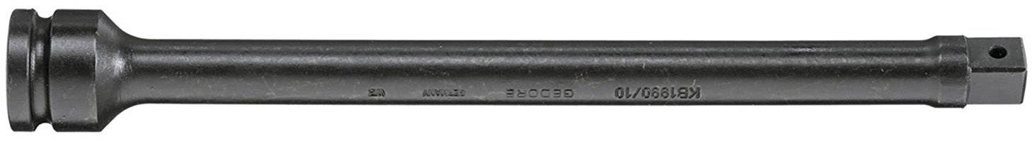 Metallic key extension adapter, cylindrical with a square end. Used to increase the reach of a key.