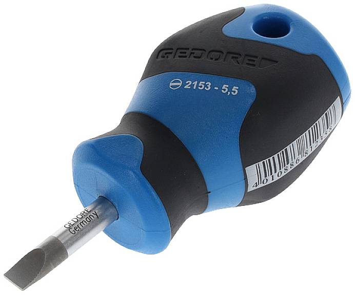 Gedore 2153 5,5 Slotted screwdriver Blade width: 5.5 mm Blade length: 25 mm