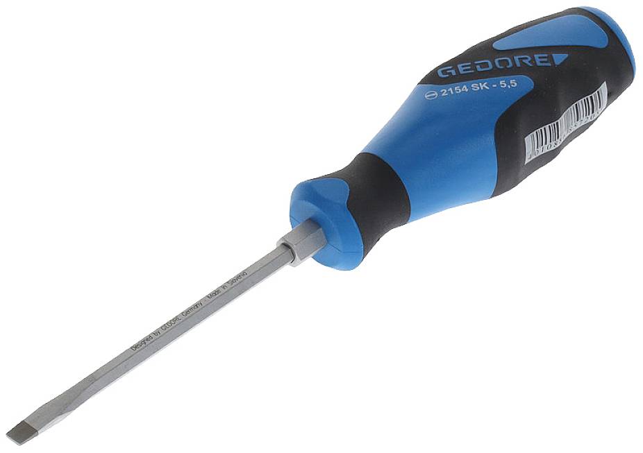 Gedore 2154SK 5,5 Slotted screwdriver Blade width: 5.5 mm Blade length: 100 mm