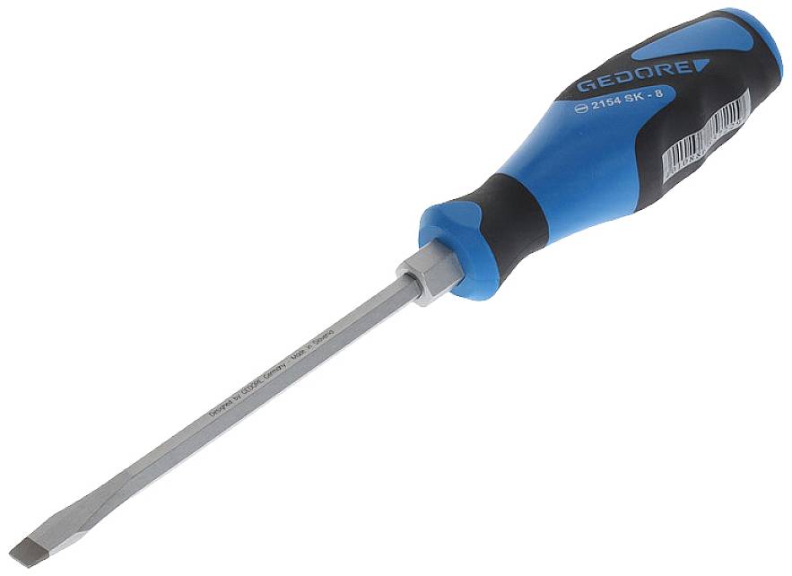 Gedore 2154SK 8 Slotted screwdriver Blade width: 8 mm Blade length: 150 mm