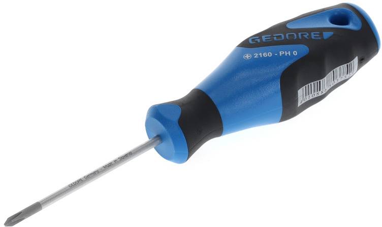 Gedore 2160 PH 0 6683110 Phillips screwdriver PH 0 Blade length: 60 mm DIN ISO 8764