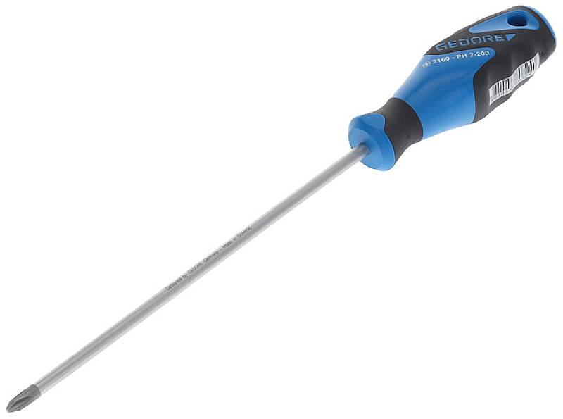 Gedore 2160 PH 2-200 6683890 Phillips screwdriver PH 2 Blade length: 200 mm DIN ISO 8764