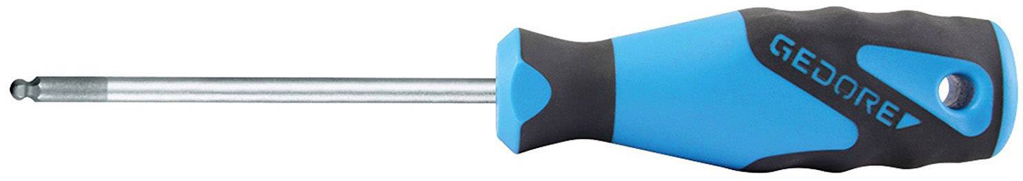 Screwdriver with blue-black handle and metal blade. 'Gedore' marking on the handle.
