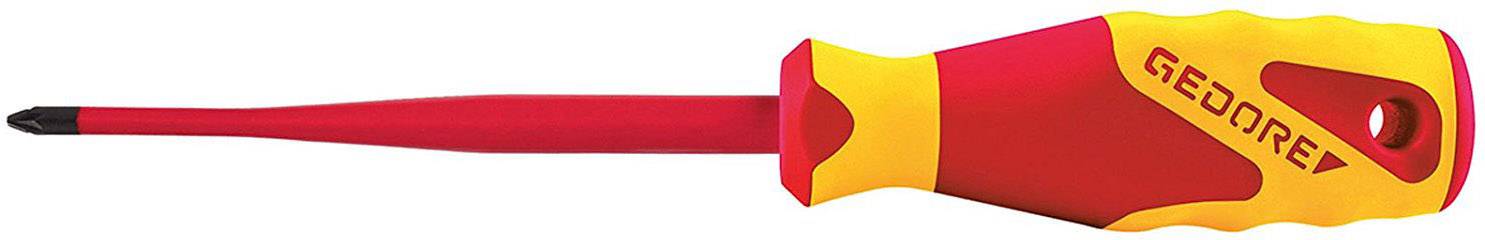 A yellow and red screwdriver with 'GEDORE' printed on it.