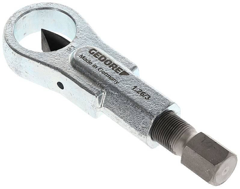 Metal pipe cutter with 'GEDORE Made in Germany' inscription, suitable for cutting pipes.