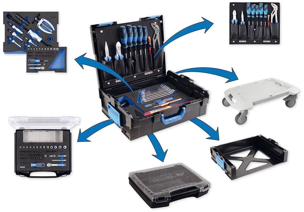 Gedore S 1100 W-001 2836211 Tool kit 9-piece