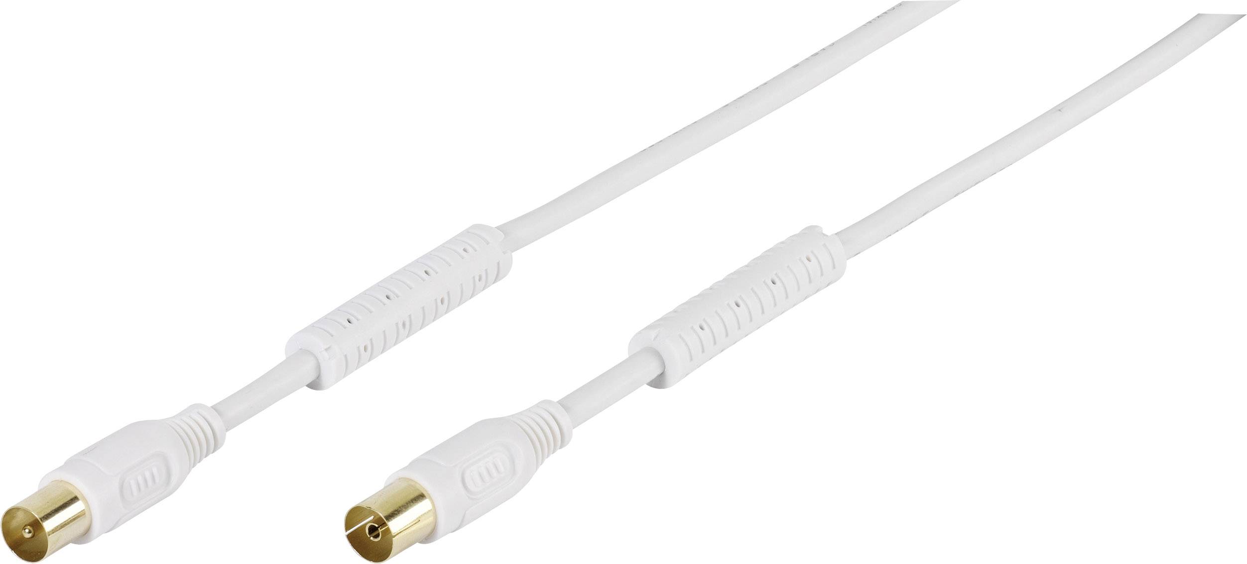 Vivanco Antennas Cable [1x Belling-Lee/IEC socket 75Ω - 1x Belling-Lee/IEC plug 75Ω] 10.00 m 100 dB gold plated connectors, incl