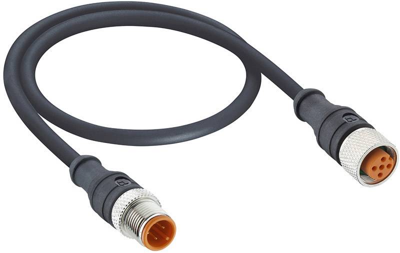 Lutronic 1092 Sensor/actuator cable M12 Plug, straight 0.60 m No. of pins (RJ): 4 1 pc(s)