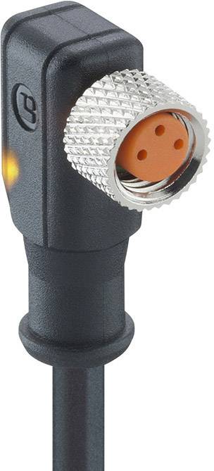 Lutronic 1117 Sensor/actuator connector (pre-fab) M8 Connector, right angle 2.00 m No. of pins (RJ): 3 1 pc(s)