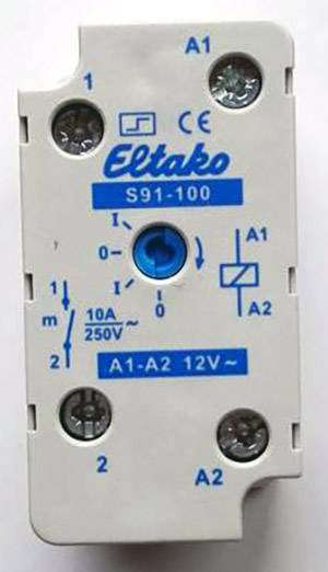 Impulse changeover switch Surface-mount Eltako S91-100-12VAC 1 maker 12 V AC 10 A 1 pc(s)