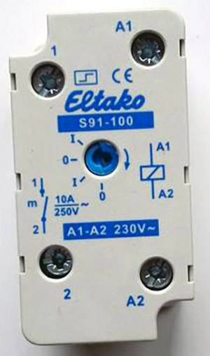 Impulse changeover switch Surface-mount Eltako S91-100-230VAC 1 maker 230 V AC 10 A 1 pc(s)