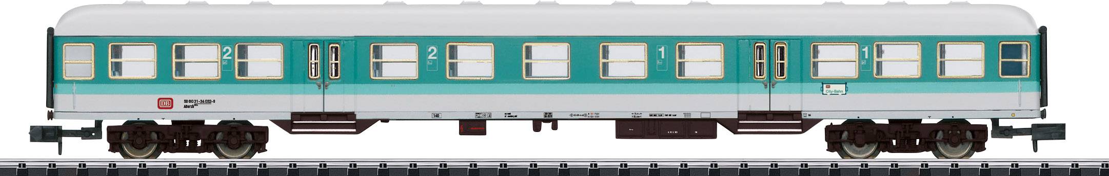 MiniTrix T15467 N 2er set passenger car of DB 2. Great