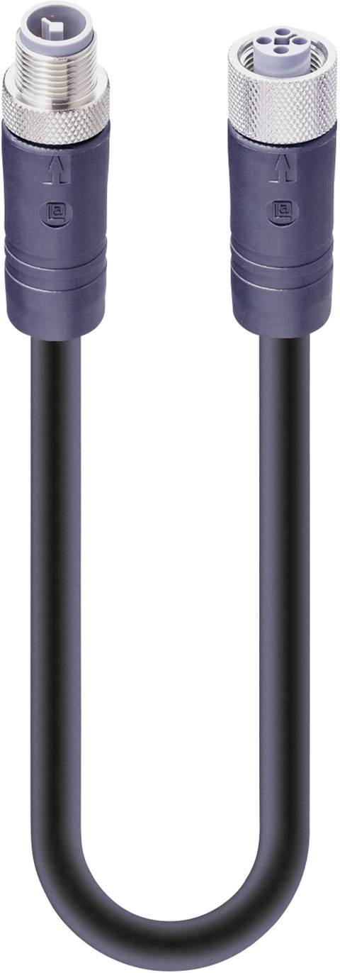 Lumberg Automation 934853318 Sensor/actuator cable M12 Plug, straight, Socket, straight 10.00 m No. of pins (RJ): 4 1 pc(s)