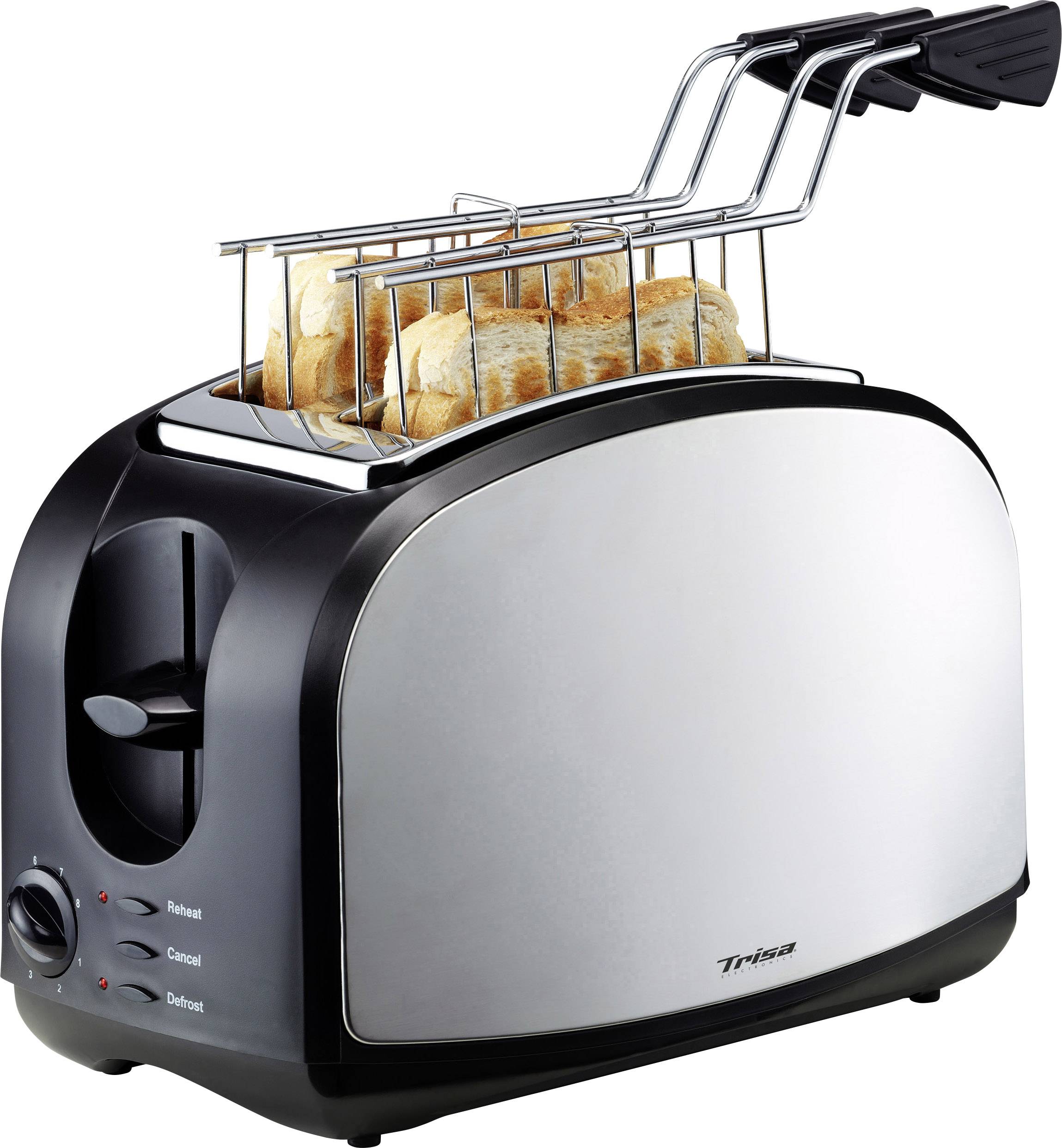 Trisa Crispy Snack Toaster Stainless steel, Black