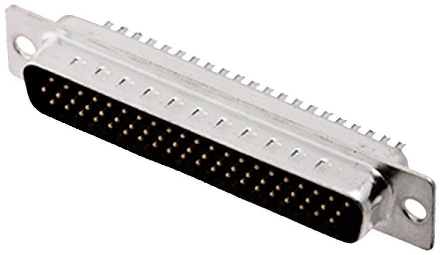 encitech HDS-62-M-T-B-S 2101-0300-04 D-SUB pin strip 180 ° Number of pins: 62 Solder bucket 1 pc(s) Tray