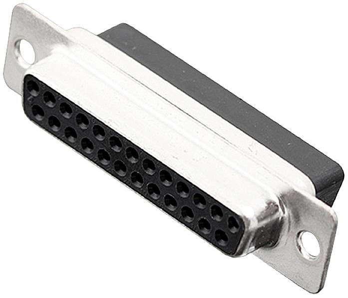 encitech DBC25-SS 2101-0190-13 D-SUB receptacles 180 ° Number of pins: 25 Crimp Tray