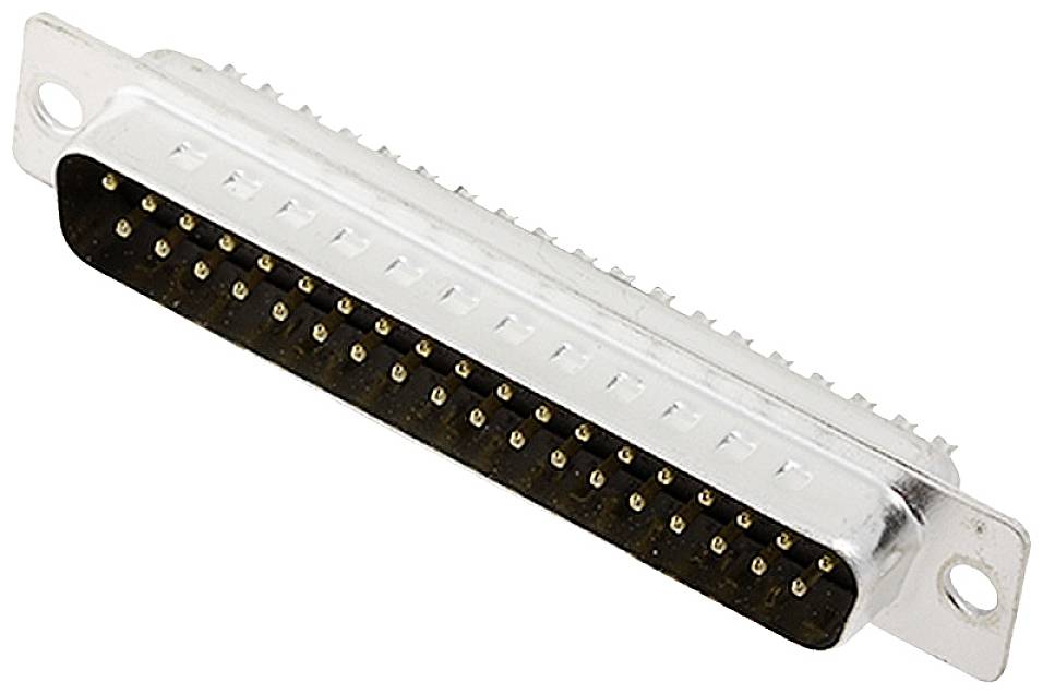 encitech DM37-SP 2101-0200-04 D-SUB pin strip 180 ° Number of pins: 37 Solder bucket 1 pc(s) Tray