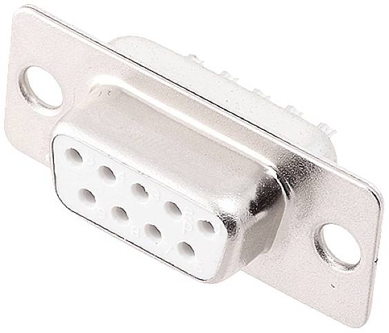 encitech DM09-SS-W 2108-0200-11 D-SUB receptacles 180 ° Number of pins: 9 Solder bucket Tray