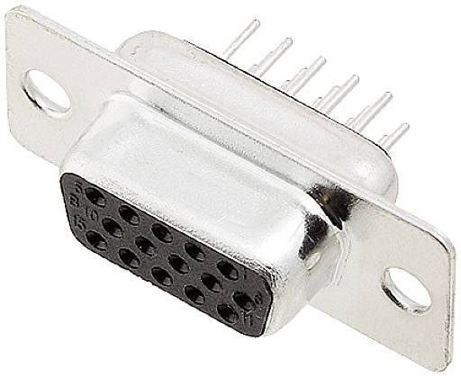 encitech HDD-15-FTBS 2103-0300-11 D-SUB receptacles 180 ° Number of pins: 15 Solder pins Tray