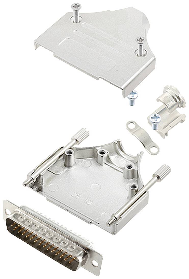 encitech MHDM-25-HDP44-W-K 6355-8059-03 D-SUB pin strip set 180 ° Number of pins: 44 Solder bucket 1 pc(s)