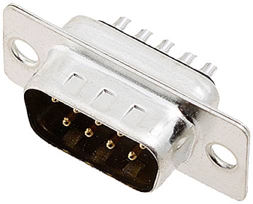 encitech DM09-SP 2101-0200-01 D-SUB pin strip 180 ° Number of pins: 9 Solder bucket Tray