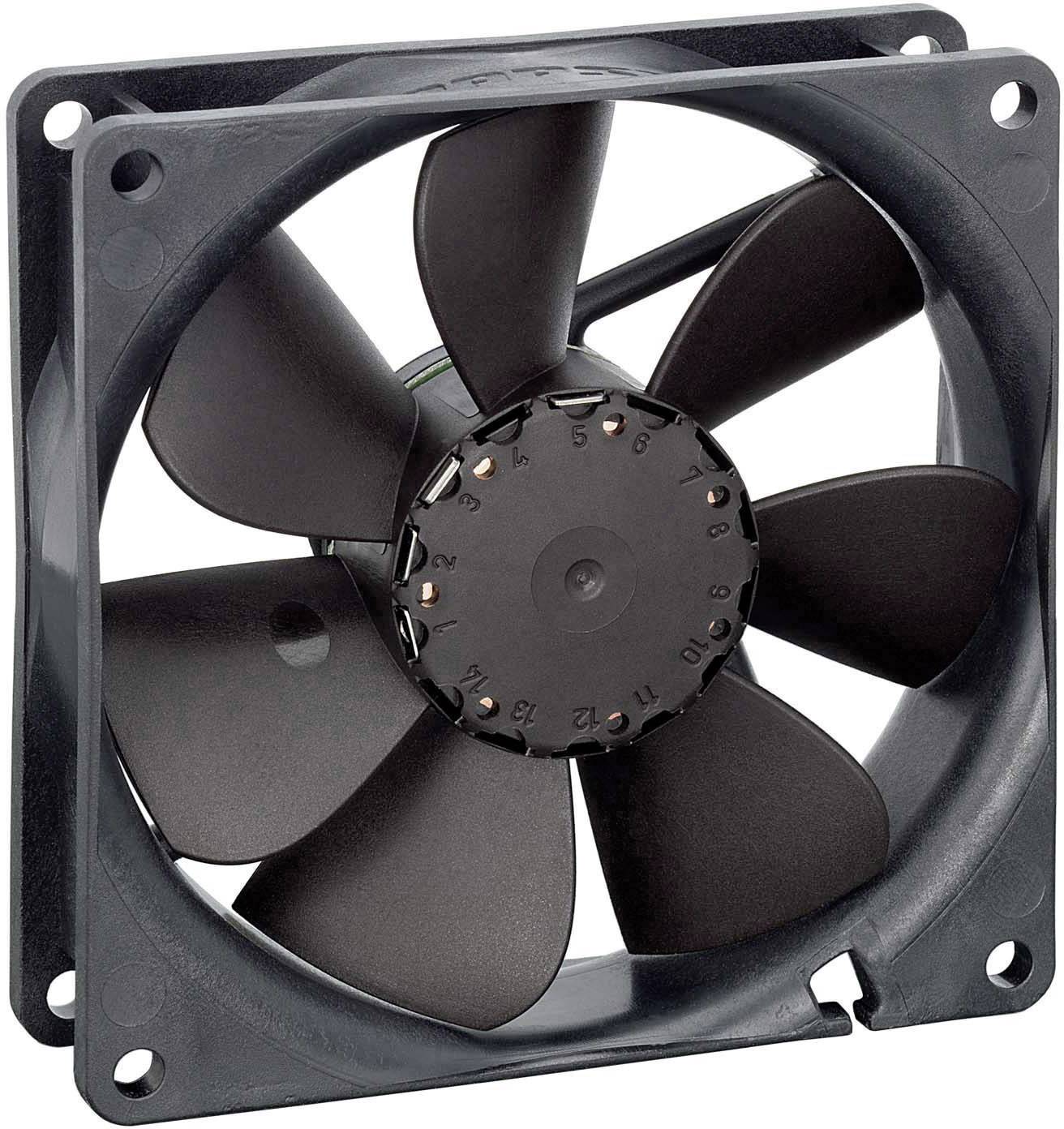 EBM Papst 3412 NG Axial fan 12 V DC 82 m³/h (L x W x H) 25.4 x 92 x 92 mm