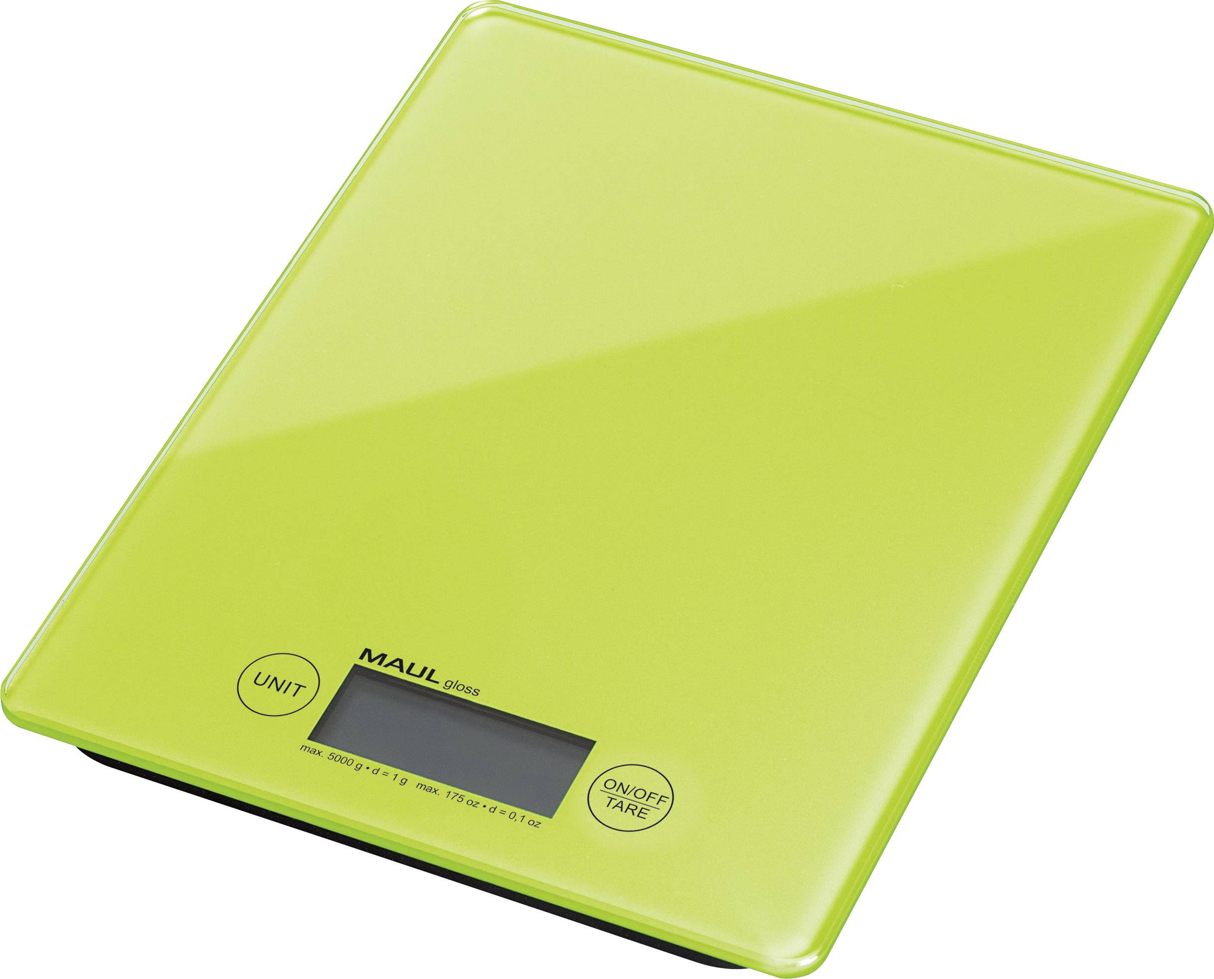 Maul Letter scales Weight range 5000 g Readability 1 g battery-powered Light green