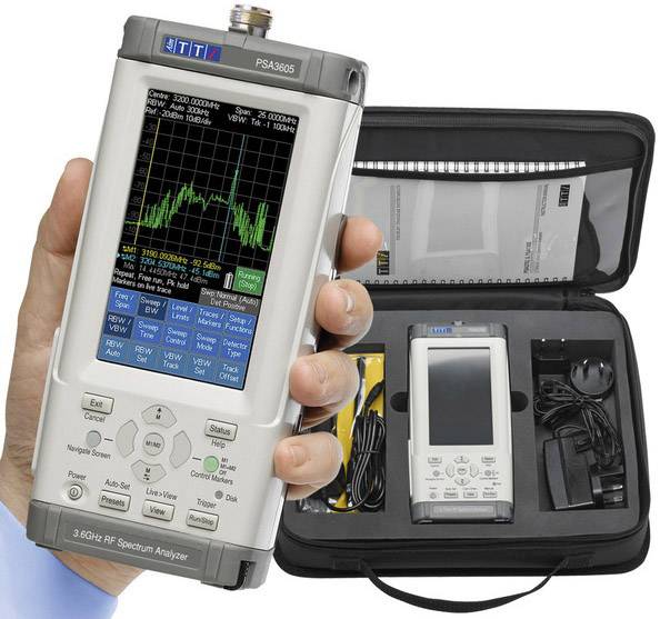 Aim TTi PSA3605USC Spectrum analyzer Manufacturer's standards (no certificate) 3590 MHz Handheld