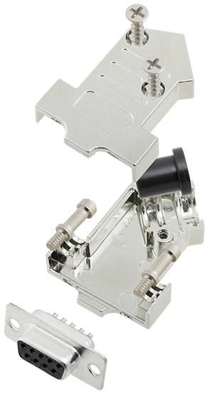 TRU COMPONENTS TCD45NT09MDBSK 7708512 D-SUB receptacle set 45 ° Number of pins: 9 Solder bucket 1 pc(s)