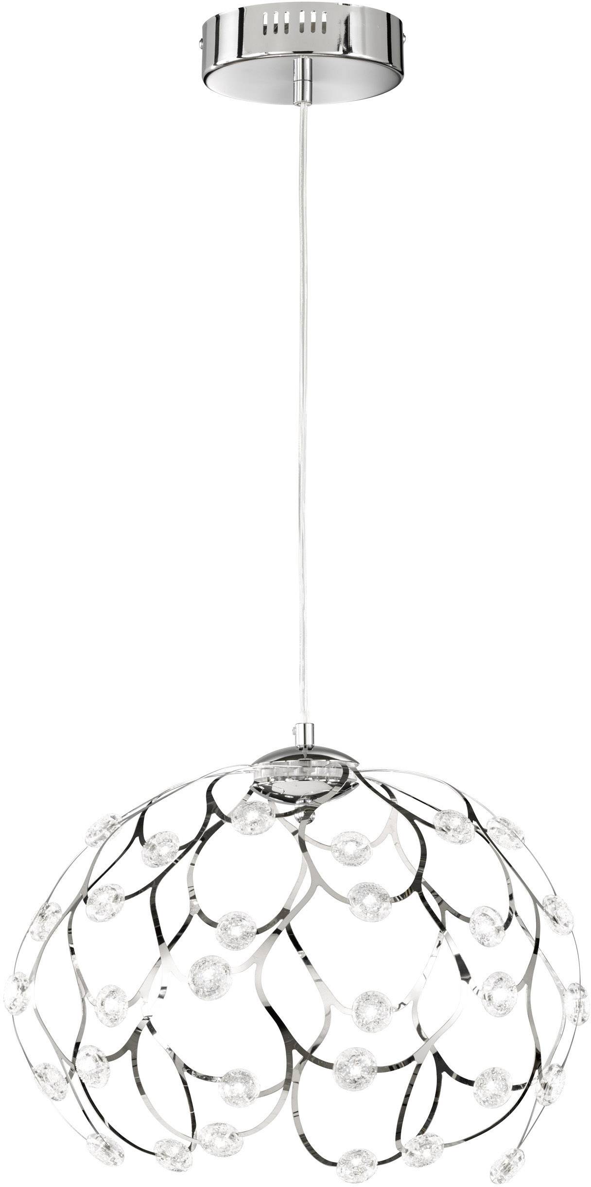 WOFI Gino 6359.01.01.8400 LED pendant light 28 W Warm white Chrome