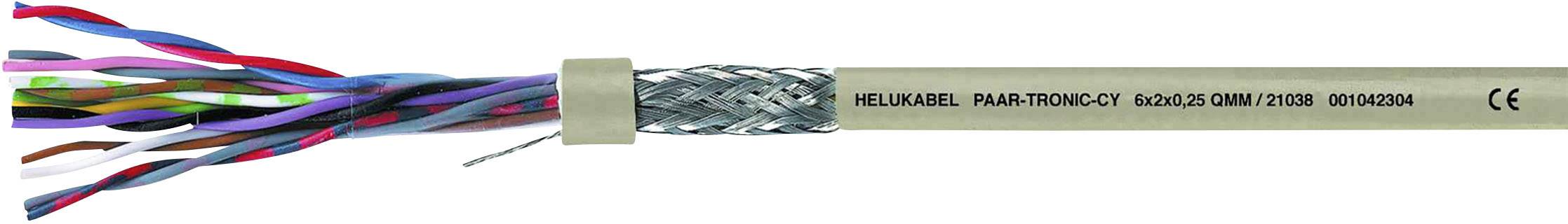 Helukabel 21038 Data cable LiYCY 6 x 2 x 0.25 mm² Grey 100 m