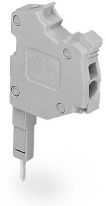 Grey electrical cable holder with mounting holes, suitable for industrial applications for wire organisation and safety.