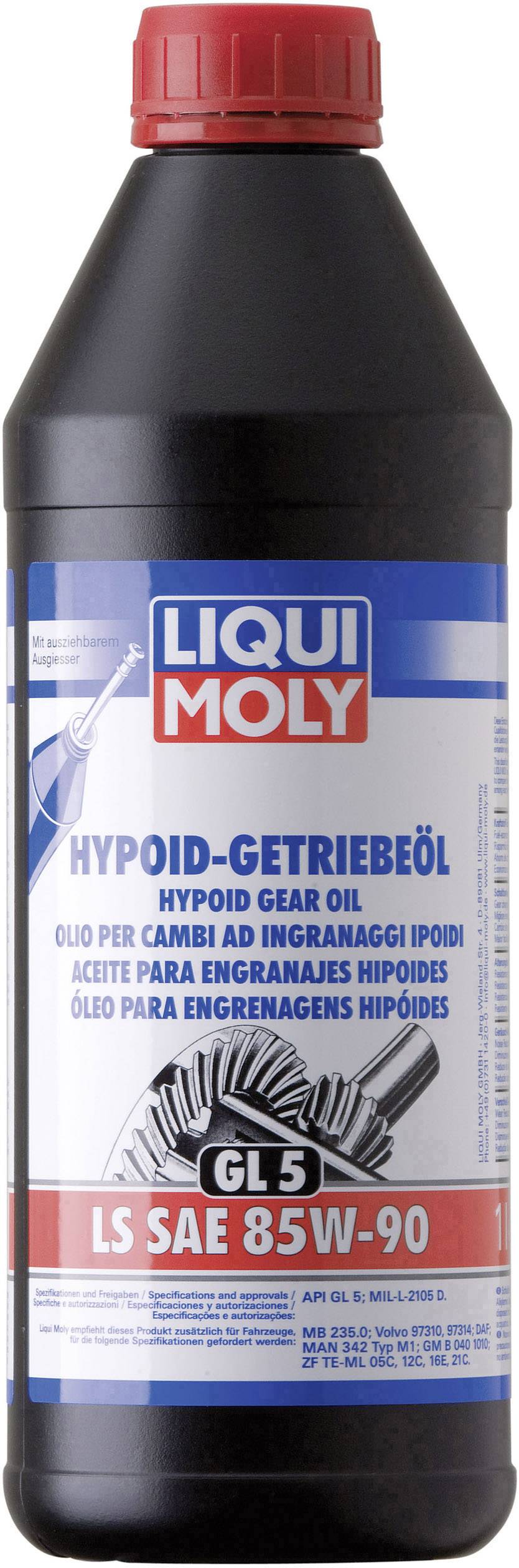 Liqui Moly (GL5) LS SAE 85W-90 1410 Transmission fluid 1 l