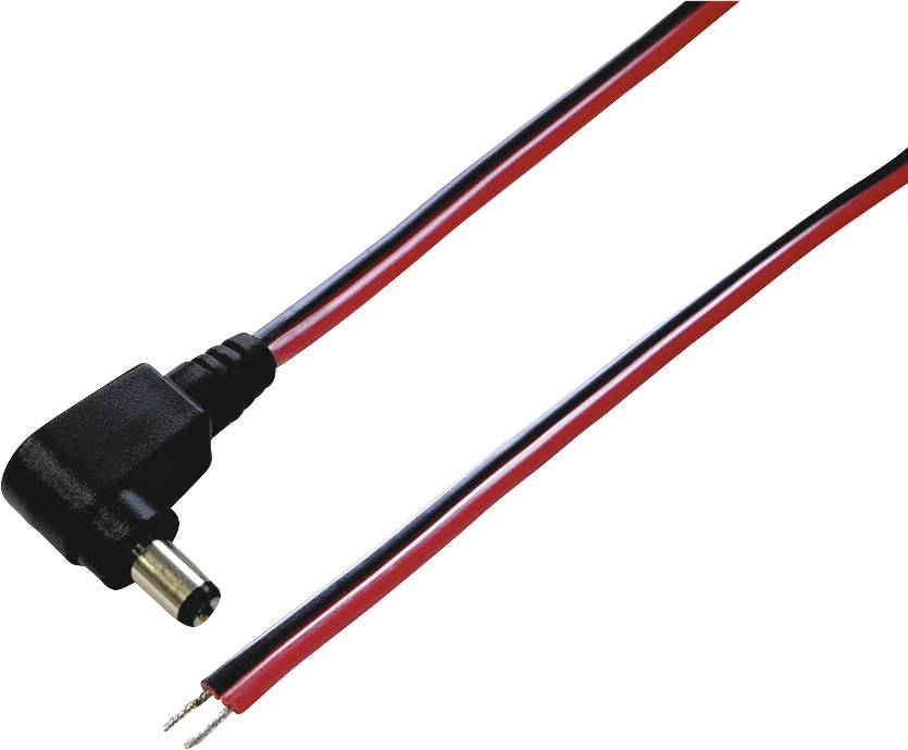 BKL Electronic 075104 Low power cable Low power plug - Open cable ends 5.50 mm 2.10 mm 30.00 cm 1 pc(s)