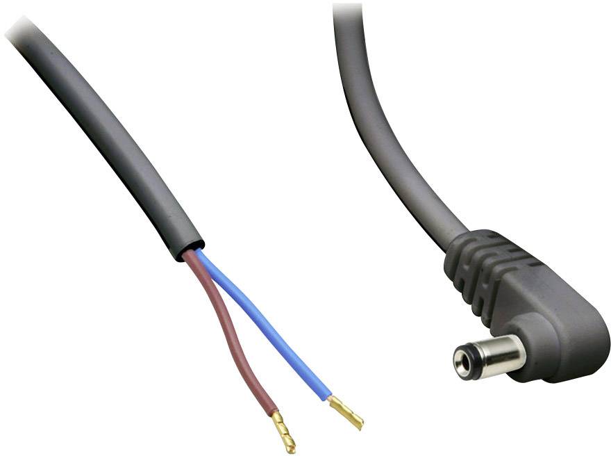 BKL Electronic 075166 Low power cable Low power plug - Open cable ends 5.50 mm 2.10 mm 30.00 cm 1 pc(s)